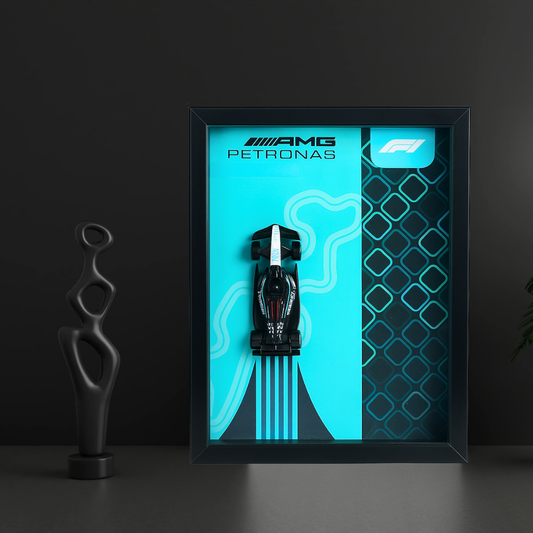 Mercedes-AMG Petronas F1 Team 2025 Hot Wheels 3D Car Frame - Limited Edition