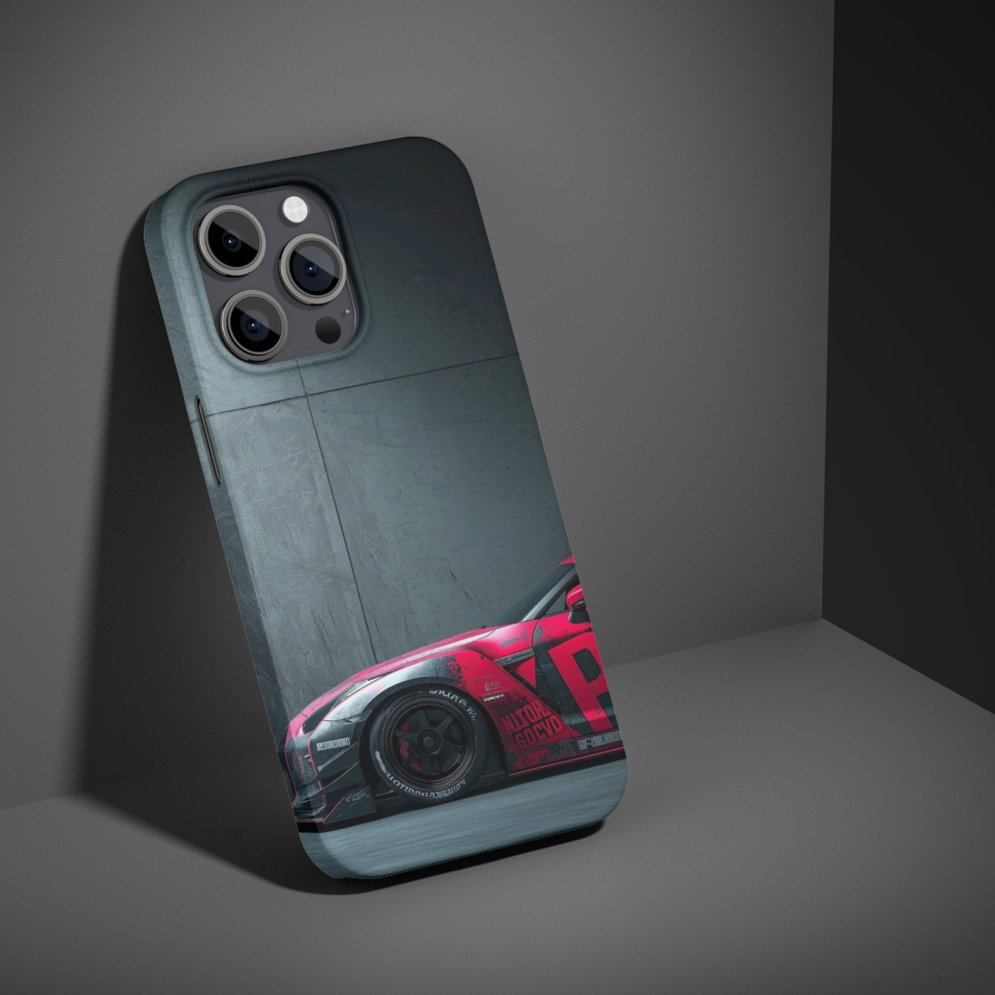 Premium Metal Mobile Back Cover – Nissan GT-R Motorsport Inspired Design | High-Gloss Finish | Slim Easy Fit | Scratch & Impact Resistant Luxury Case