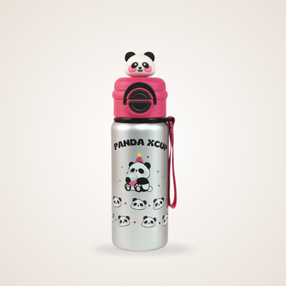 Panda x Cup Insulated Bottle – Cute Double Wall Stainless Steel Thermos for Hot & Cold Drinks | Leak-Proof & Portable Travel Flask