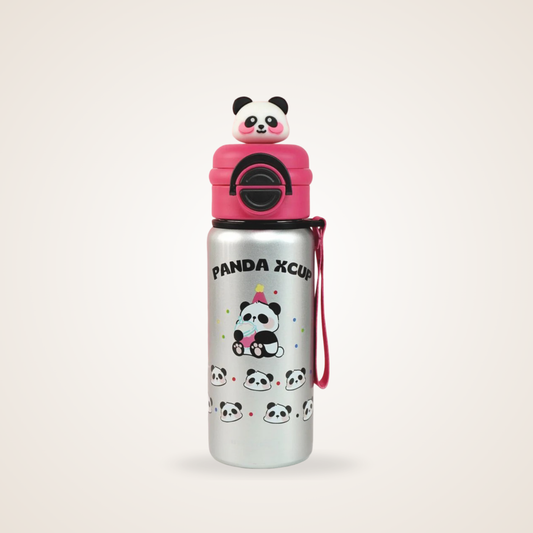 Panda x Cup Insulated Bottle – Cute Double Wall Stainless Steel Thermos for Hot & Cold Drinks | Leak-Proof & Portable Travel Flask