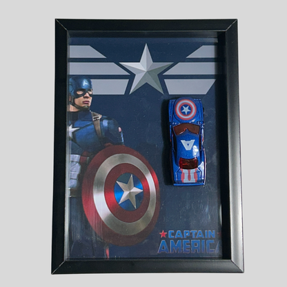 Captain America Diecast Car Frame – Marvel | Limited Edition Display