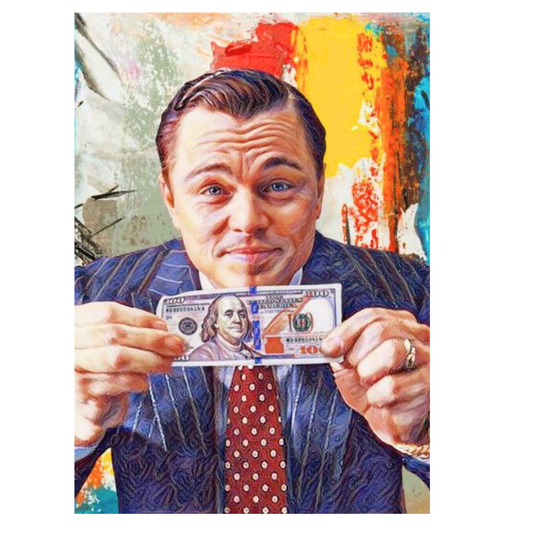 Premium Glossy Aluminium Metal Poster – Motivational Money Art | High-Definition Printed Aluminium Wall Decor for Office, Bedroom & Living Room | Waterproof, Fade-Proof Modern Wall Frame