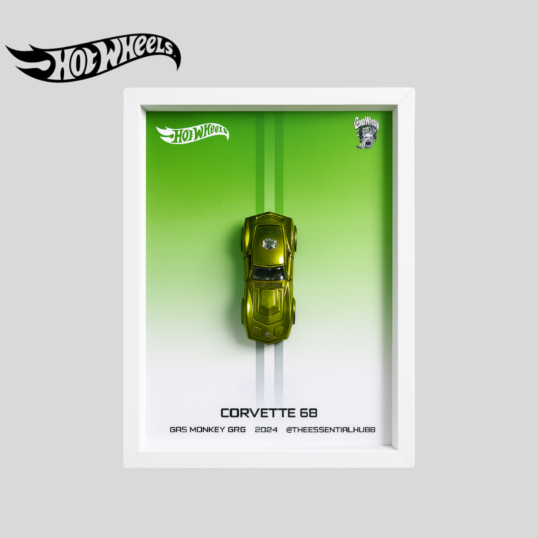 68 Corvette - Gas Monkey Garage Hot Wheels 3D Car Frame