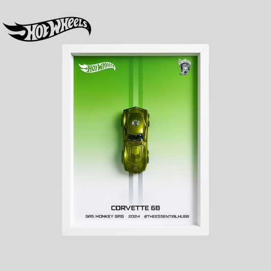 68 Corvette - Gas Monkey Garage Hot Wheels 3D Car Frame