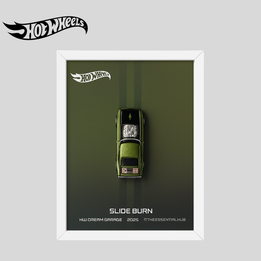 Slide-Burn 2025 Hot Wheels 3D Car Frame – Custom Racer