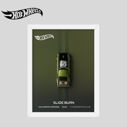Slide-Burn 2025 Hot Wheels 3D Car Frame – Custom Racer