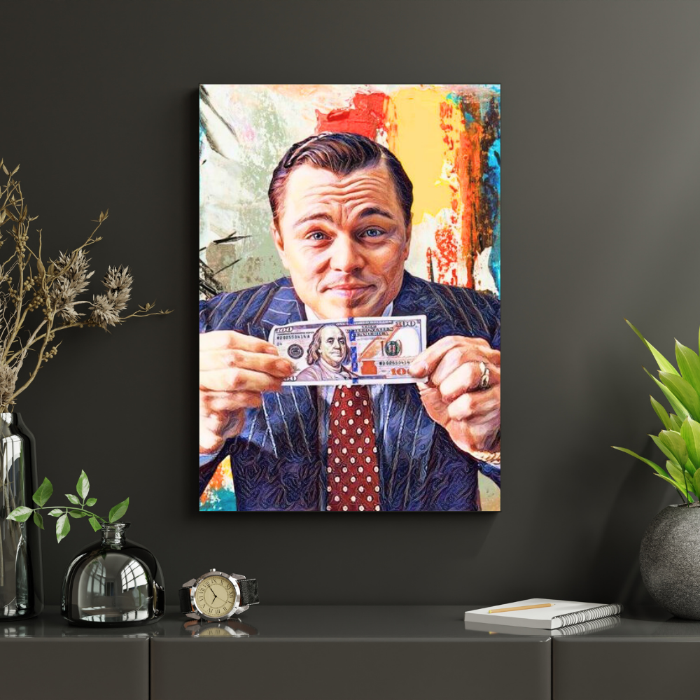 Premium Glossy Aluminium Metal Poster – Motivational Money Art | High-Definition Printed Aluminium Wall Decor for Office, Bedroom & Living Room | Waterproof, Fade-Proof Modern Wall Frame