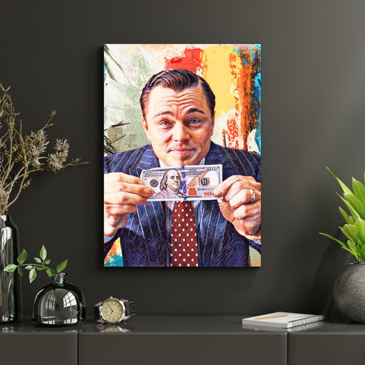 Premium Glossy Aluminium Metal Poster – Motivational Money Art | High-Definition Printed Aluminium Wall Decor for Office, Bedroom & Living Room | Waterproof, Fade-Proof Modern Wall Frame