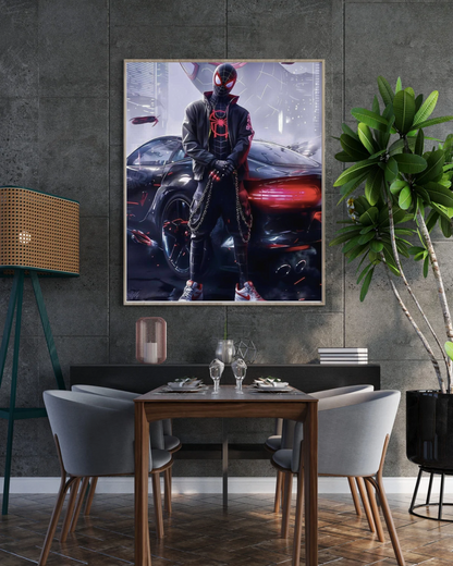 Premium Spider-Man Wall Art – Aesthetic 3D Frame for Home & Office Decor | Marvel Superhero Collectible