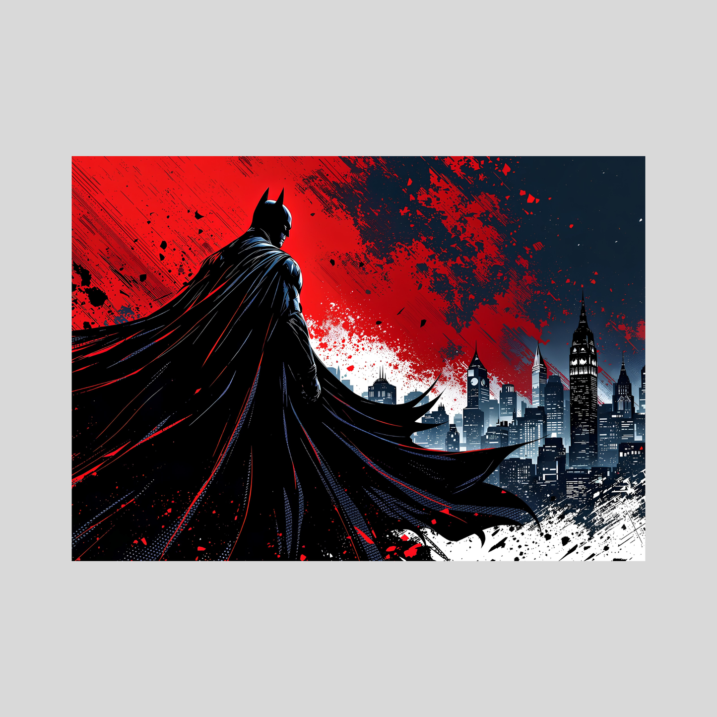 Batman Wall Posters Set of 10 | Premium Glossy HD Printed Batman Posters for Room Décor | Superhero Comic Wall Art for Bedroom, Gaming Room, Office & Café | Modern Batman Aesthetic Poster Collection