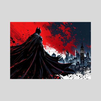 Batman Wall Posters Set of 10 | Premium Glossy HD Printed Batman Posters for Room Décor | Superhero Comic Wall Art for Bedroom, Gaming Room, Office & Café | Modern Batman Aesthetic Poster Collection