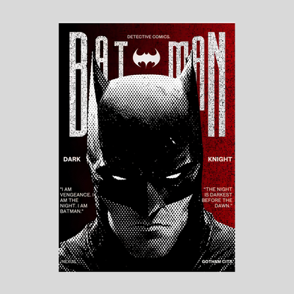 Batman Wall Posters Set of 10 | Premium Glossy HD Printed Batman Posters for Room Décor | Superhero Comic Wall Art for Bedroom, Gaming Room, Office & Café | Modern Batman Aesthetic Poster Collection