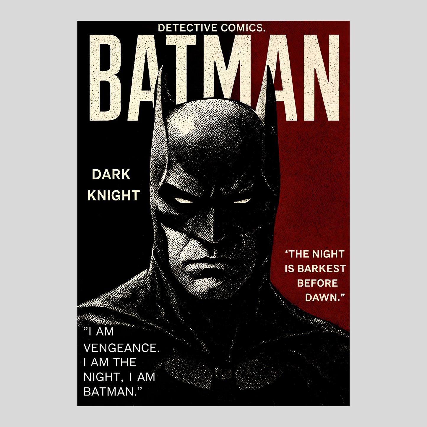 Batman Wall Posters Set of 10 | Premium Glossy HD Printed Batman Posters for Room Décor | Superhero Comic Wall Art for Bedroom, Gaming Room, Office & Café | Modern Batman Aesthetic Poster Collection