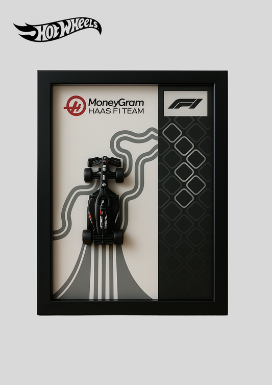 Moneygram F1 Team 2025 Hot Wheels 3D Car Frame – Limited Edition Collectible