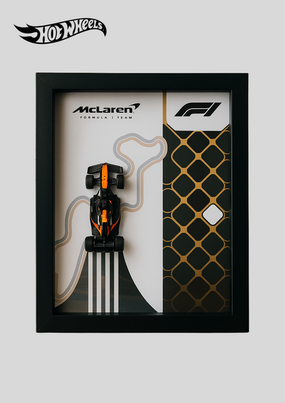 McLaren F1 Team 2025 Hot Wheels 3D Car Frame – Limited Edition Collectible