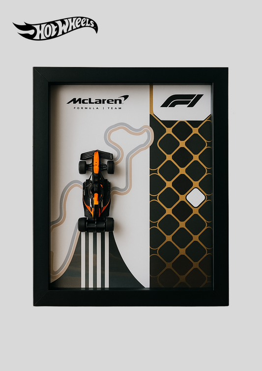 McLaren F1 Team 2025 Hot Wheels 3D Car Frame – Limited Edition Collectible