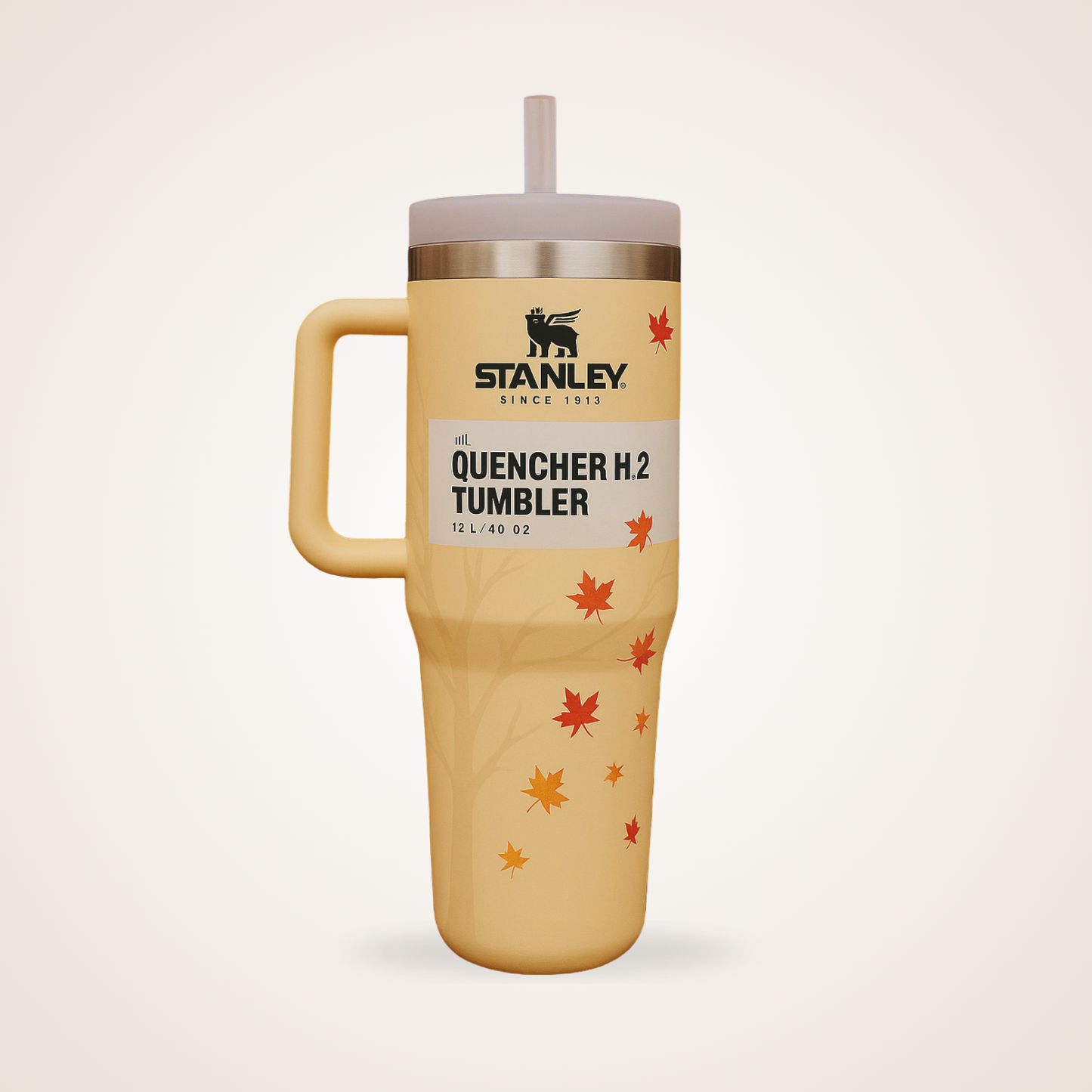 Premium Floral Stanley-Style Tumbler – 1.18L Quencher H2.0