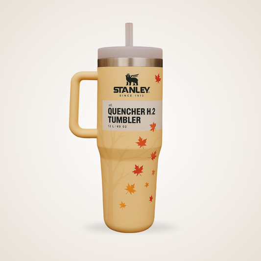 Premium Floral Stanley-Style Tumbler – 1.18L Quencher H2.0