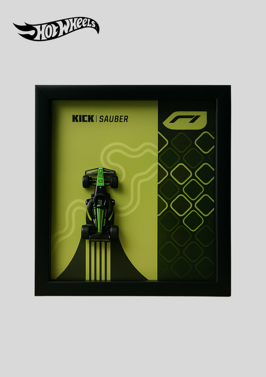 KICK SAUBER F1 Team 2025 Hot Wheels 3D Car Frame – Limited Edition Collectible