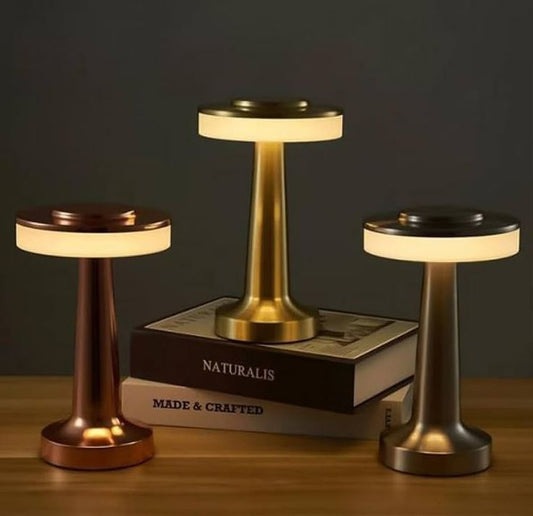 Metal LED Rechargeable Desk Lamp with Touch Sensor