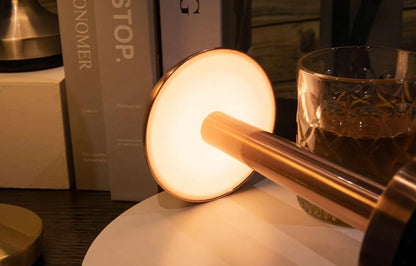 Portable Mushroom Style Metal LED Table Lamp