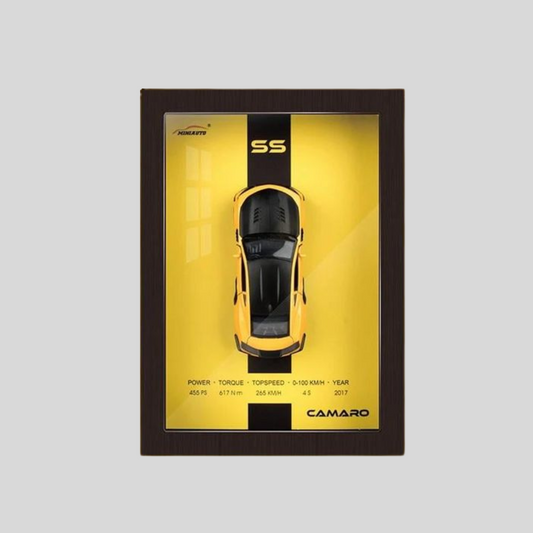 Chevrolet Camaro SS Diecast Car Frame 1:32  – 3D Wall Art