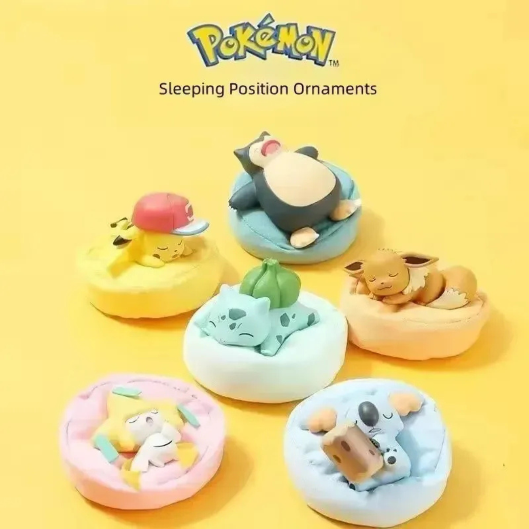 Pokémon Blind Box Sleeping Action Figure Pack – Surprise Collectible Toy for Anime & Pokémon Fans