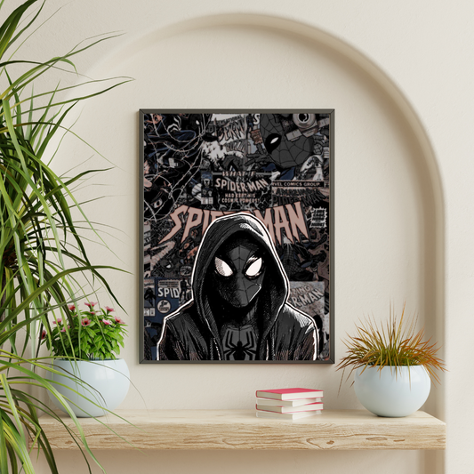 Premium Spider-Man Wall Art – Aesthetic 3D Frame for Home & Office Decor | Marvel Superhero Collectible