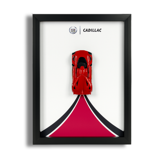Hot Wheels Cadillac Project GTP Diecast Car Frame 1:64  – 3D Wall Art