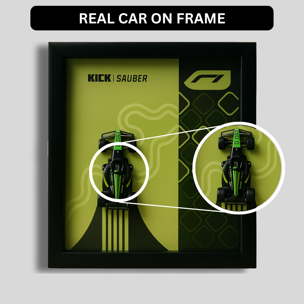 KICK SAUBER F1 Team 2025 Hot Wheels 3D Car Frame – Limited Edition Collectible