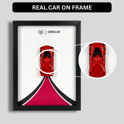 Hot Wheels Cadillac Project GTP Diecast Car Frame 1:64  – 3D Wall Art