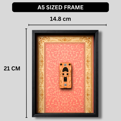 Premium Majorette Porsche 917 Racing Car Shadow Box Frame with LED Light Wall Art | Luxury Retro Sports Car Decor with HD Artistic Background | Premium Automotive Display Frame for Home, Office, Garage & Gaming Room
