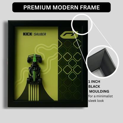 KICK SAUBER F1 Team 2025 Hot Wheels 3D Car Frame – Limited Edition Collectible