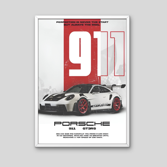 Porsche Framed Car Wall Art – Premium Automotive Decor for Car Enthusiasts