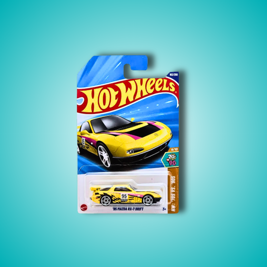 Hot Wheels 3- Car Collectors Set – 95 Mazda RX-7 Drift, Datsun 240z , Pixel Shaker