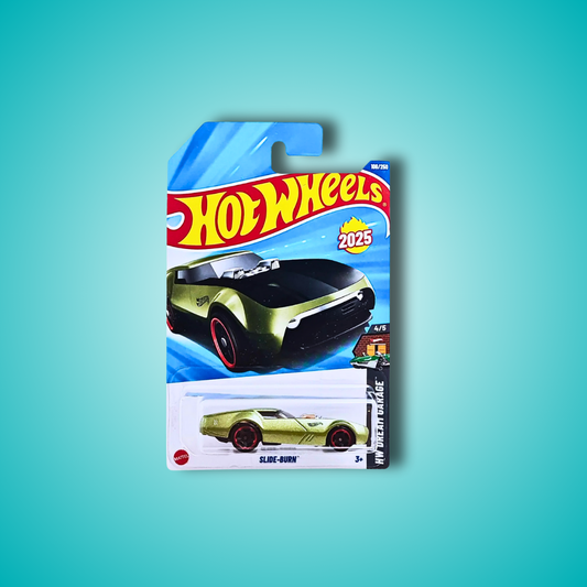 Hot Wheels 3- Car Collectors Set – Slide Burn, 62 Corvette Gasser , 68 Lotus Type 49