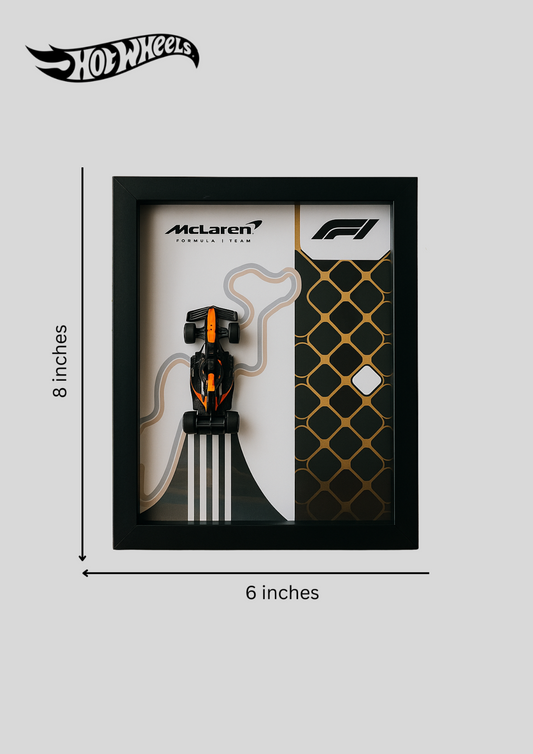 McLaren F1 Team 2025 Hot Wheels 3D Car Frame – Limited Edition Collectible