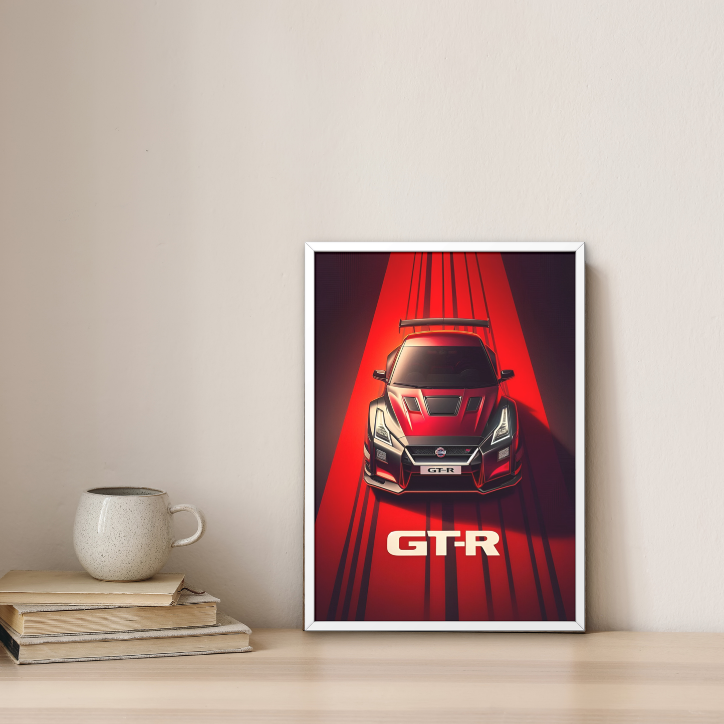 Nissan GTR Framed Car Wall Art – Premium Automotive Decor for Car Enthusiasts