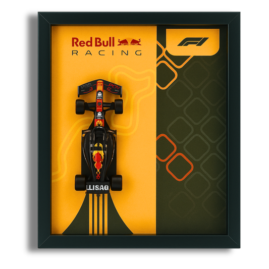 Bburagos Red Bull Racing Oracle F1 Diecast Car Frame 1:43  – 3D Wall Art