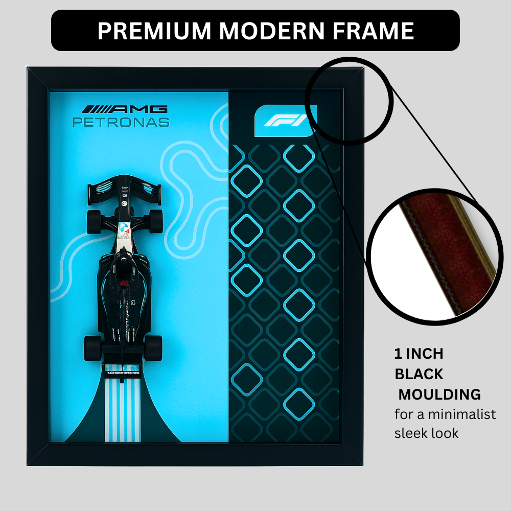 Bburagos AMG Petronas F1 Diecast Car Frame 1:43  – 3D Wall Art