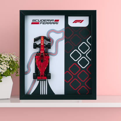 Bburagos Scuderia Ferrari F1 Diecast Car Frame 1:43  – 3D Wall Art