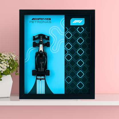 Bburagos AMG Petronas F1 Diecast Car Frame 1:43  – 3D Wall Art