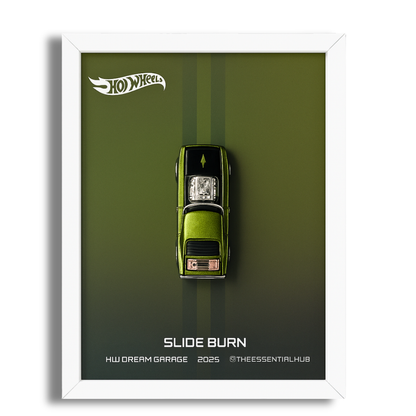 Slide-Burn 2025 Hot Wheels 3D Car Frame – Custom Racer