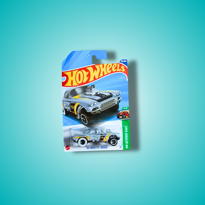 Hot Wheels 3- Car Collectors Set – Slide Burn, 62 Corvette Gasser , 68 Lotus Type 49