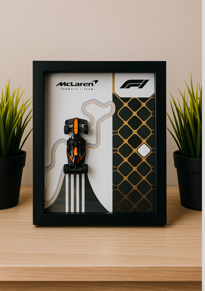 McLaren F1 Team 2025 Hot Wheels 3D Car Frame – Limited Edition Collectible