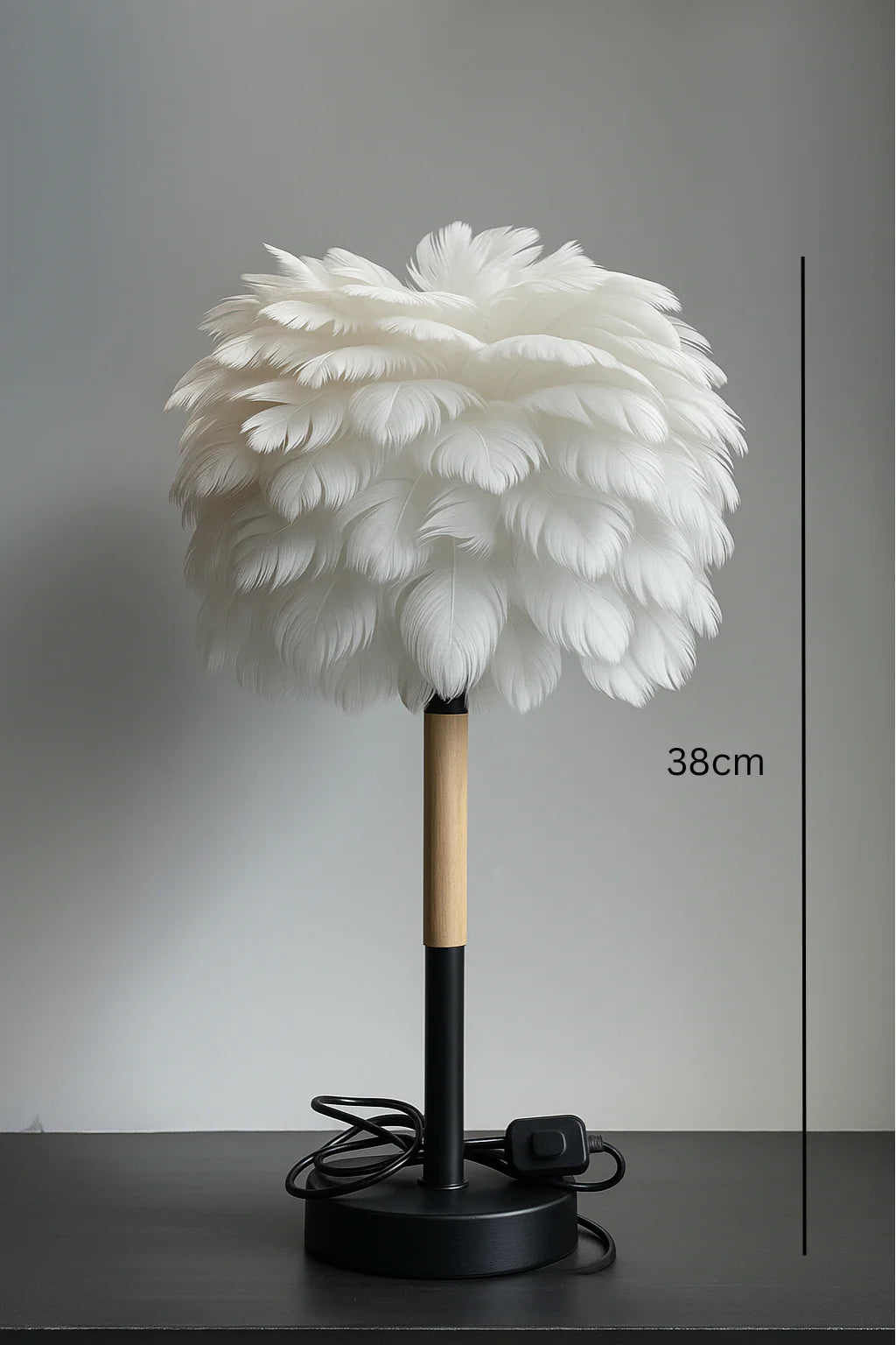 Feather Style Table Lamp