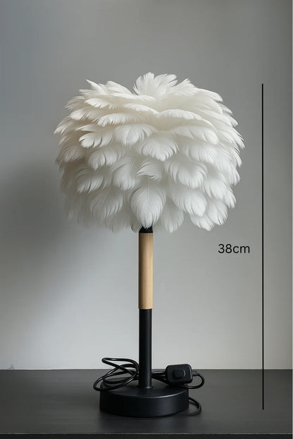 Feather Style Table Lamp