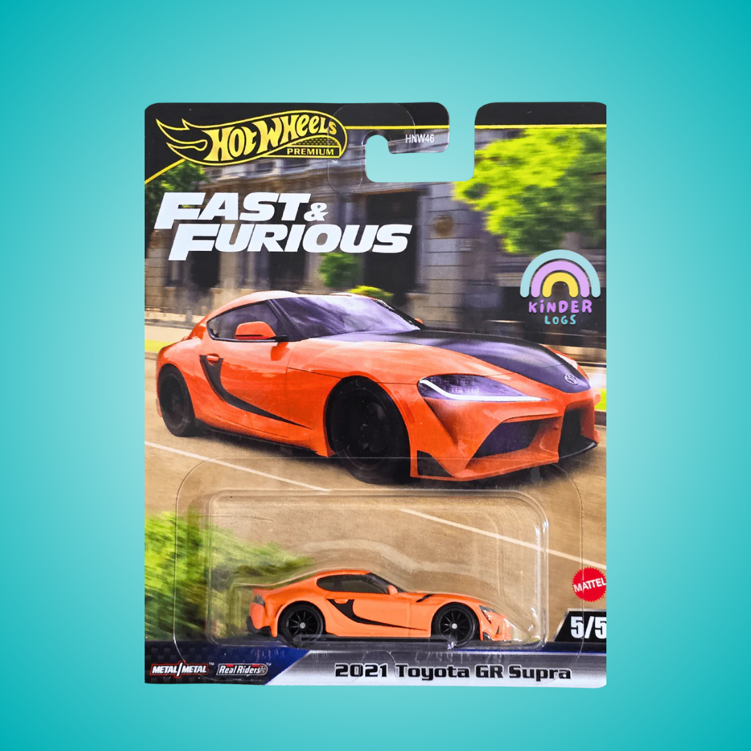 Hot Wheels Fast & Furious Set of 5 – 1970 Plymouth Road Runner, Nissan 240SX S14, Toyota GR Supra, Lamborghini LM002 & Koenigsegg CCXR (1:64 Diecast Cars)