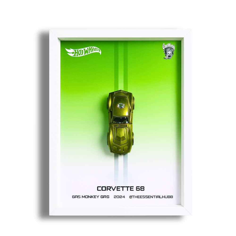 68 Corvette - Gas Monkey Garage Hot Wheels 3D Car Frame