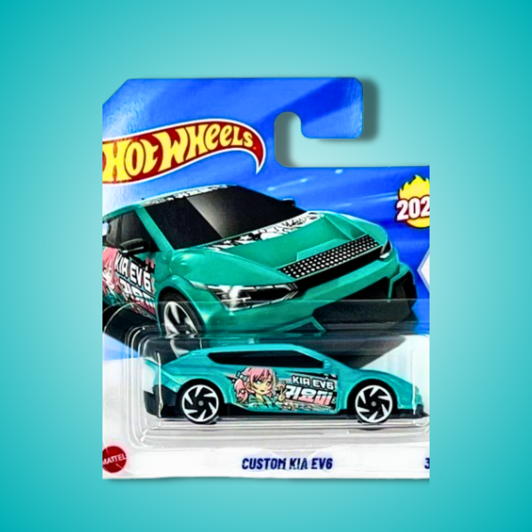 Hot Wheels Set of 3 – Layin Lowrider, Custom Kia EV6 & Hypervoiture (1:64 Diecast Collectors Cars)
